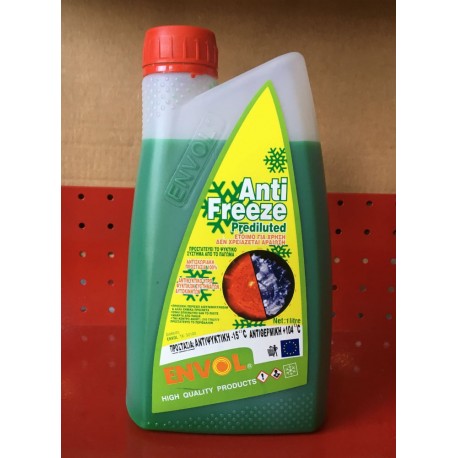 ENVOL ANTIFREEZE Διαλυμένο (Παραφλού) -15C
